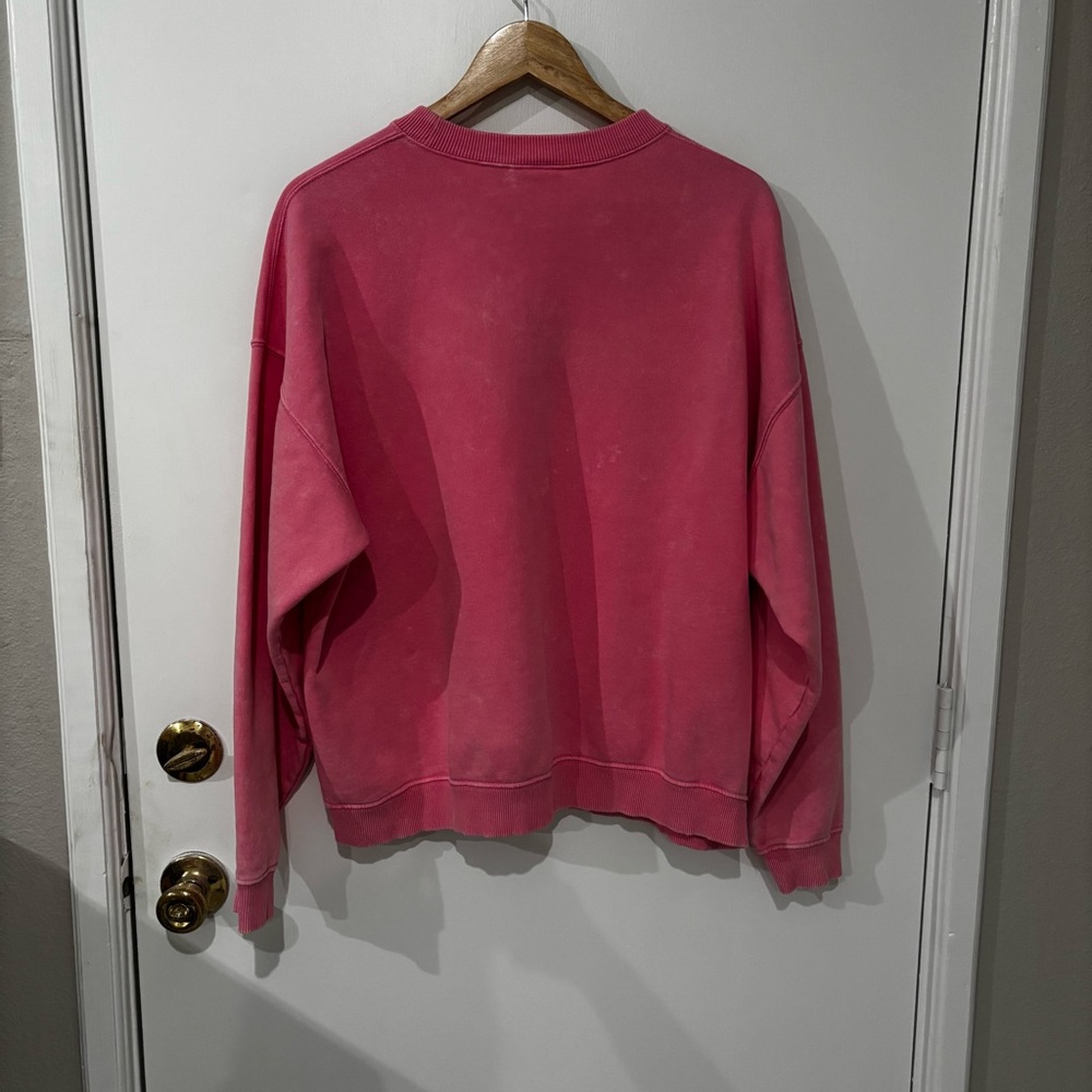 Roxy Lineup Pink Oversized Graphic Sweatshirt Size Small - Picture 5 of 16